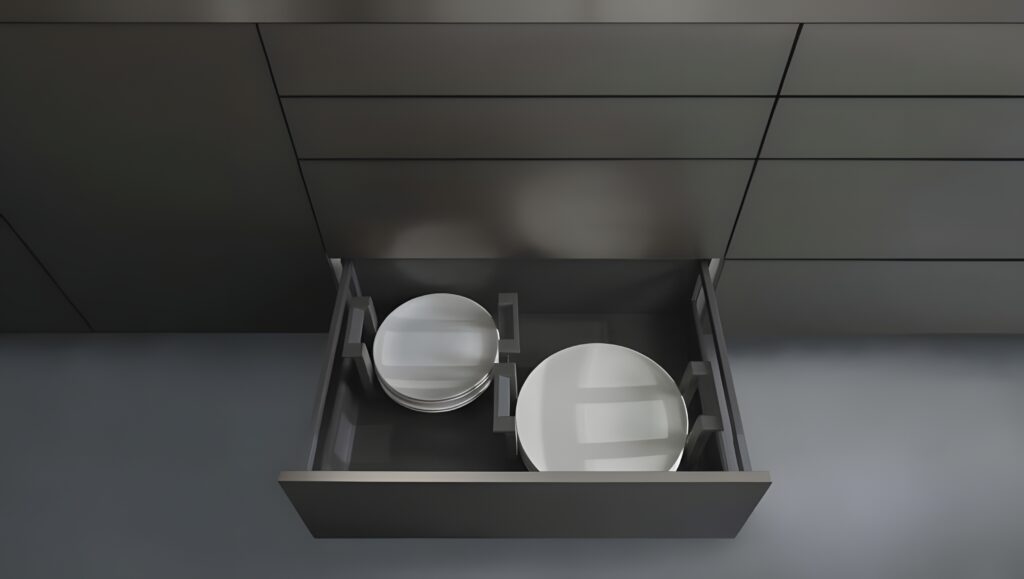 Bauformat BC Kitchen cabinets Bauformat series schubkaesten auszueg
